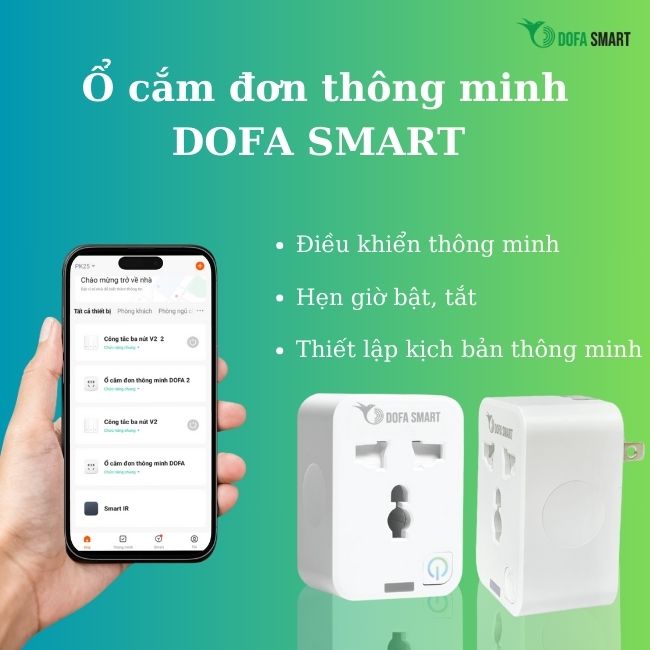 Ổ cắm đơn thông minh DOFA SMART