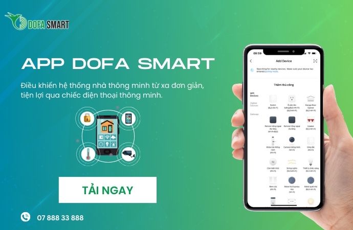 App DOFA SMART điều khiển hệ thống nhà thông minh