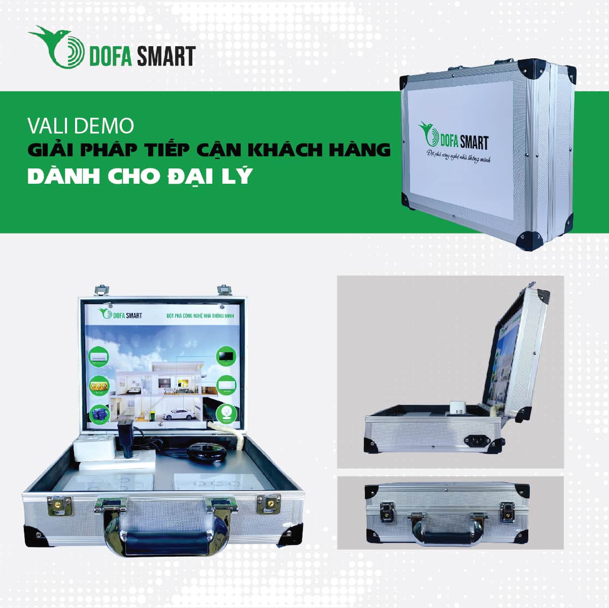 DOFA SMART hỗ trợ vali demo dành cho đại lý