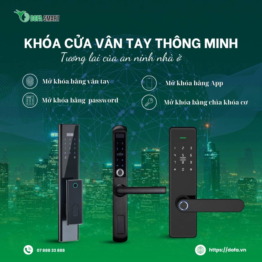 Khóa cửa vân tay thông minh 