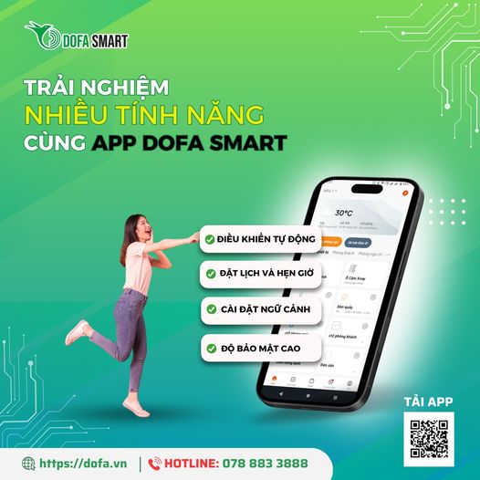 Ứng dụng DOFA SMART điều khiển thiết bị thông minh 