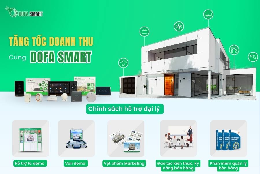 Chính sách hỗ trợ đại lý thiết bị thông minh DOFA SMART 