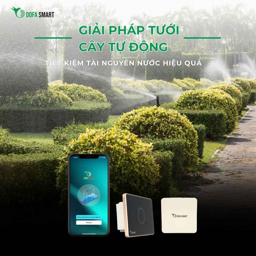 Giải pháp tưới cây tự động tiết kiệm tài nguyên nước