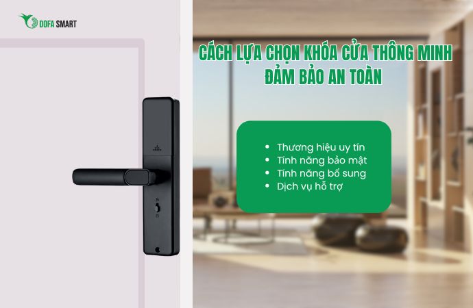 Cách lựa chọn khóa cửa thông minh đảm bảo an toàn