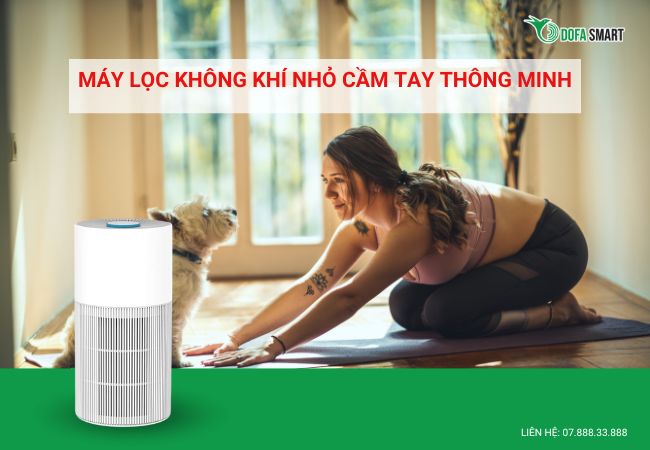 Máy lọc không khí nhỏ cầm tay thông minh