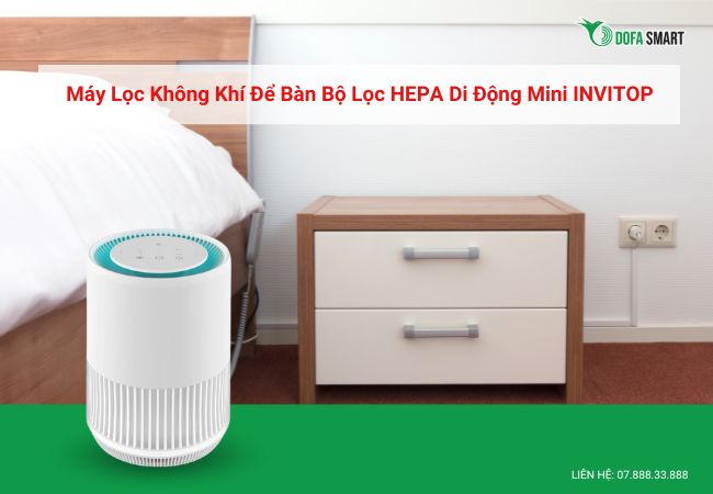 Máy lọc không khí để bàn bộ lọc HEPA di động