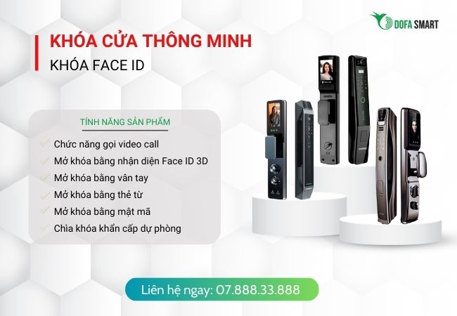 Khóa cửa nhận diện khuôn mặt DOFA SMART