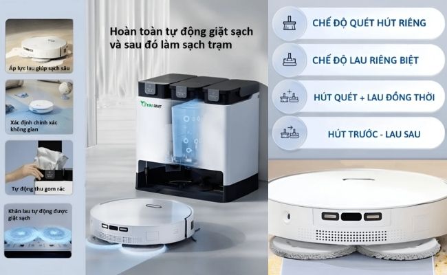 Robot hút bụi lau nhà SAS8 Pro