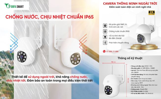 Camera an ninh ngoài trời phù hợp với gia đình bạn