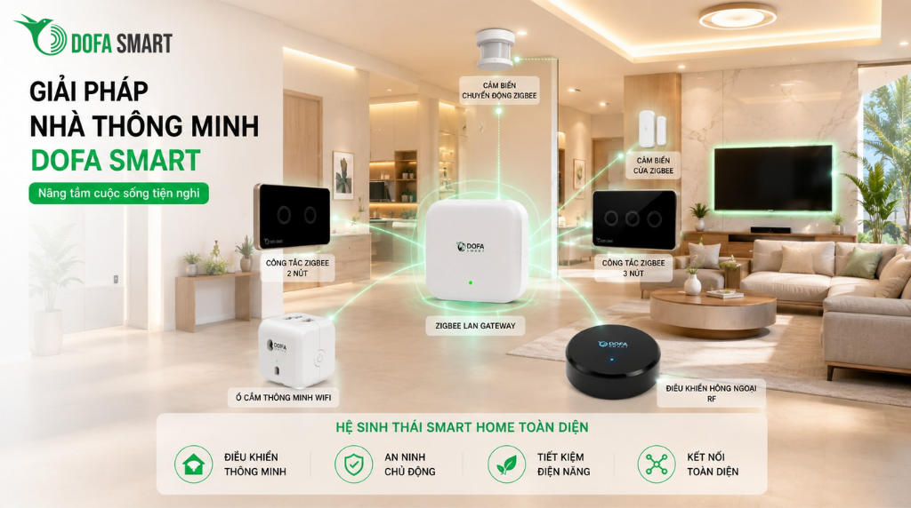  Giải pháp nhà thông minh DOFA SMART: Nâng tầm cuộc sống tiện nghi