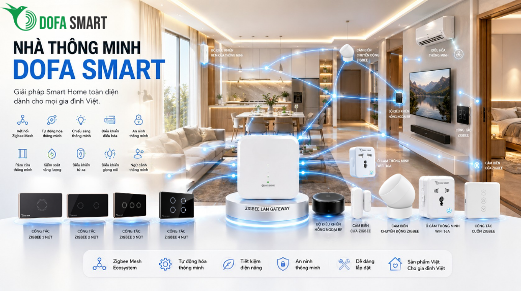  Nhà thông minh DOFA SMART là gì? Giải pháp Smart Home toàn diện cho gia đình Việt