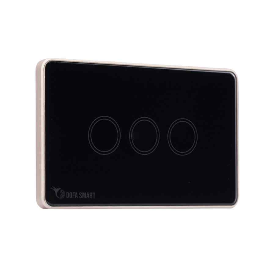 Công tắc thông minh 3 nút Zingbee Dofa Smart màu đen-T201